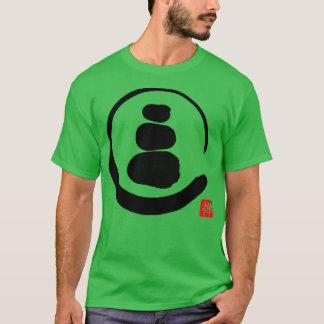 Zen-Enso-Kreis und Zen-Steine T-Shirt