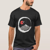 Zen Enso Moon Mountain Japanese Tee (Vorderseite)