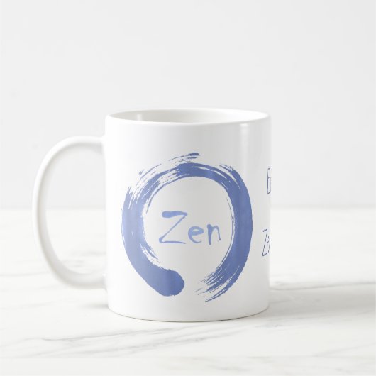 Zen Ensō personalisierte Tasse (Links)