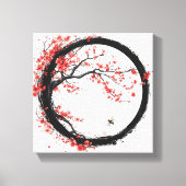 Zen Enso & Sakura - Kunst des Gleichgewichts und d Leinwanddruck (Vorderseite)