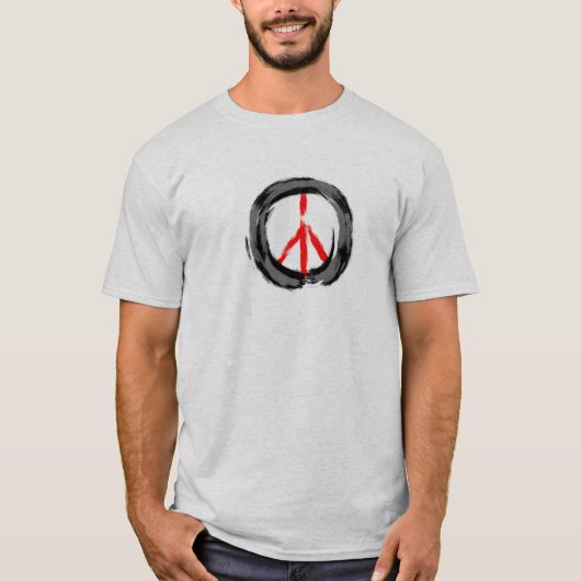 Zen Enso Symbol-Friedenst-shirt T-Shirt (Vorderseite)