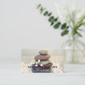 Zen entsteint Massage-Therapeuten Visitenkarte (Stehend Vorderseite)