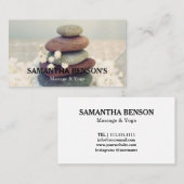 Zen entsteint Massage-Therapeuten Visitenkarte (Vorne/Hinten)