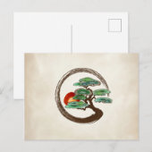 Zen Enzo Geode Bonsai Tree on Leinwand Postkarte (Vorne/Hinten)