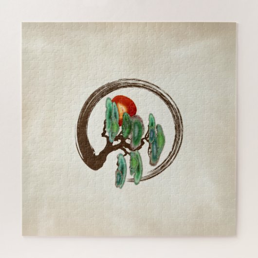 Zen Enzo Geode Bonsai Tree on Leinwand Puzzle (Horizontal)