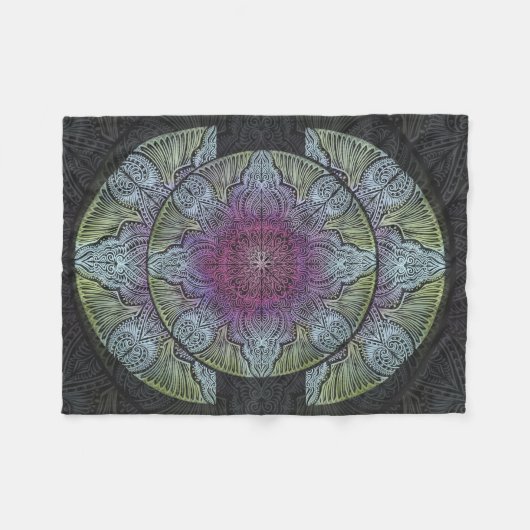 Zen Erwachen, Reiki, Heilung, Chakra Fleecedecke (Vorderseite (Horizontal))