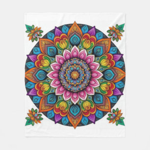 Zen-Essenz: Mandala-Meditationsdecke Fleecedecke