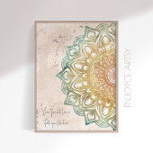 Zen farbenfrohe und goldene geistliche Wandkunst Poster
