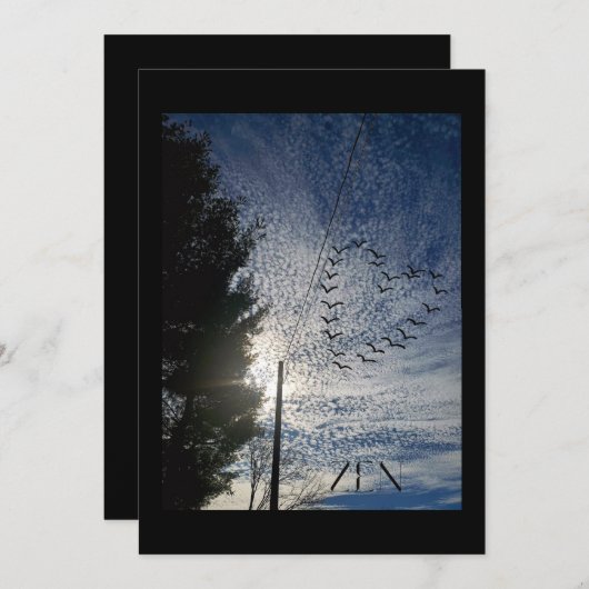 ZEN FEIERTAGSKARTE (Vorne/Hinten)