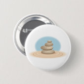Zen-Felsen Button (Vorne & Hinten)
