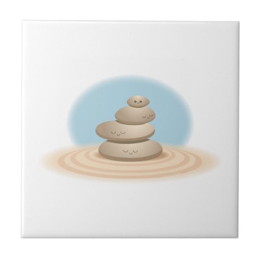 Zen-Felsen Fliese (Vorderseite)