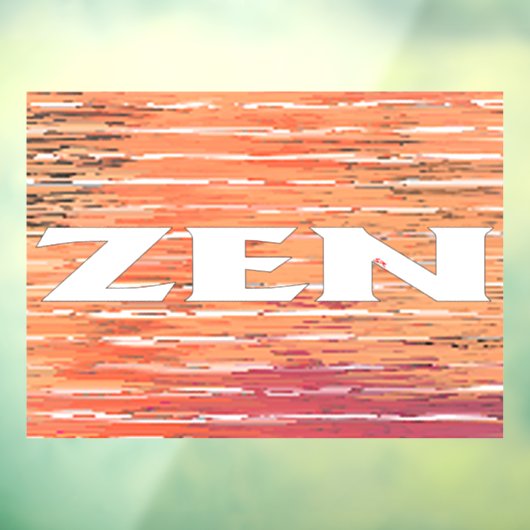 Zen-Fensterheber Fensteraufkleber (Blatt 3)