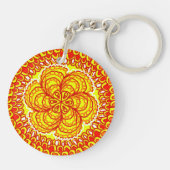 ZEN FIRE von Jennifer Webster Schlüsselanhänger (Rückseite)