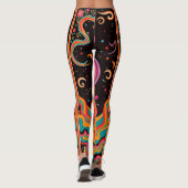 Zen Flame Blume Leggings (Rückseite)