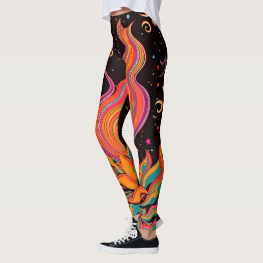 Zen Flame Blume Leggings (Links)