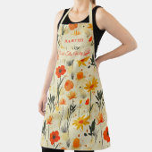 Zen Floral Abstrakt in Rot und Orange Schürze (InSitu)