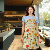 Zen Floral Abstrakt in Rot und Orange Schürze