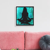 Zen Frau Doing Yoga Meditation Leinwand Wall (Insitu (Wohnzimmer))