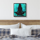 Zen Frau Doing Yoga Meditation Leinwand Wall (Insitu (Schlafzimmer))