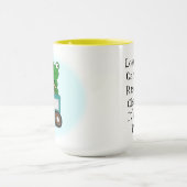 Zen Frog auf einem Zug Tasse (Zentrum)