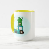 Zen Frog auf einem Zug Tasse (Vorderseite Links)