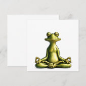 Zen Frog Dankeskarte (Vorne/Hinten)
