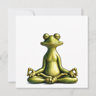Zen Frog Dankeskarte
