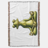Zen Frog Decke (Vorderseite Vertikal)