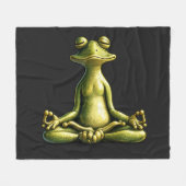Zen Frog Fleecedecke (Vorderseite (Horizontal))