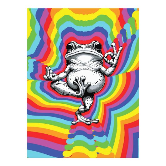 Zen Frog Masterpiece Fotodruck (Vorne)