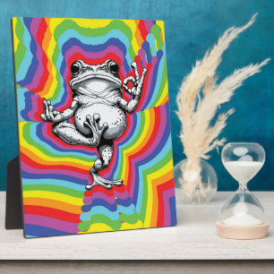 Zen Frog Masterpiece Fotoplatte