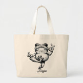 Zen Frog Masterpiece Jumbo Stoffbeutel (Vorne)