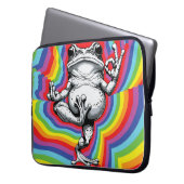 Zen Frog Masterpiece Laptopschutzhülle (Vorderseite Links)