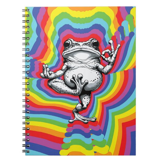 Zen Frog Masterpiece Notizblock (Vorderseite)