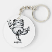 Zen Frog Masterpiece Schlüsselanhänger (Rückseite)