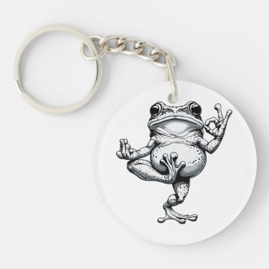 Zen Frog Masterpiece Schlüsselanhänger (Vorderseite)