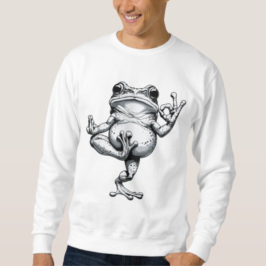 Zen Frog Masterpiece Sweatshirt (Vorderseite)