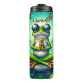 Zen Frog Meditation Pond Thermosbecher (Vorderseite)