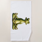 Zen Frog Strandtuch (Vorderseite)