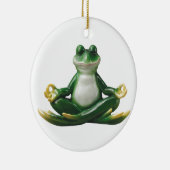 Zen Frog, Yoga Frog, Zen Geschenke, Keramik Ornament (Rechts)