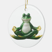 Zen Frog, Yoga Frog, Zen Geschenke, Keramik Ornament (Links)