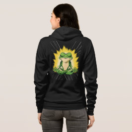 Zen Frosch Meditation Super Saiyan Glow Kunst Hoodie
