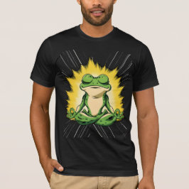 Zen Frosch Meditation Super Saiyan Glow Kunst T-Shirt