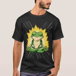 Zen Frosch Meditation Super Saiyan Glow Kunst T-Shirt