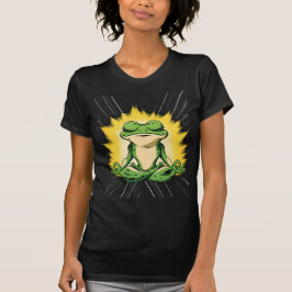 Zen Frosch Meditation Super Saiyan Glow Kunst T-Shirt
