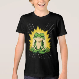 Zen Frosch Meditation Super Saiyan Glow Kunst Tri-Blend Shirt