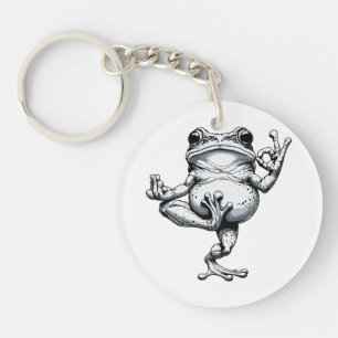 Zen Frosch Meisterwerk Schlüsselanhänger