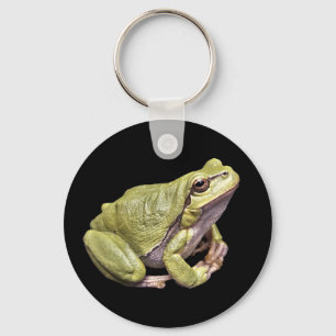 Zen-Frosch Niedlicher Grüner Meditations-Laubfrosc Schlüsselanhänger