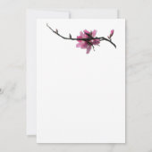 Zen Frühjahr/Orientale Flora All-Occasion Einladung (Rückseite)