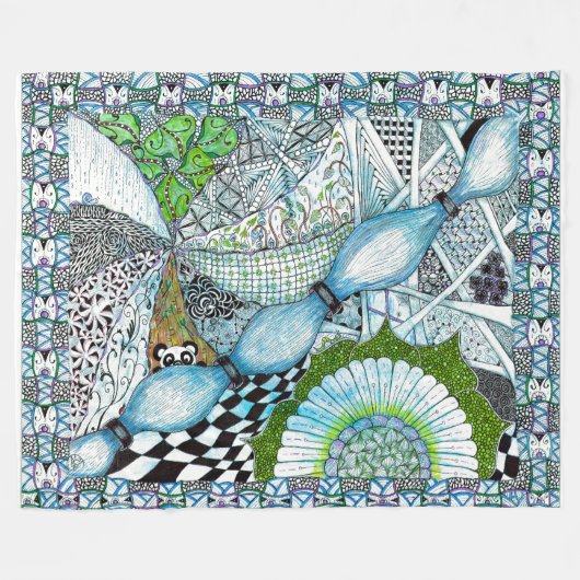 Zen-Fun Blanket Fleecedecke (Vorderseite (Horizontal))